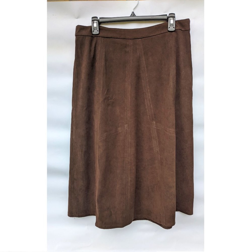 Fall Suede Brown Skirt